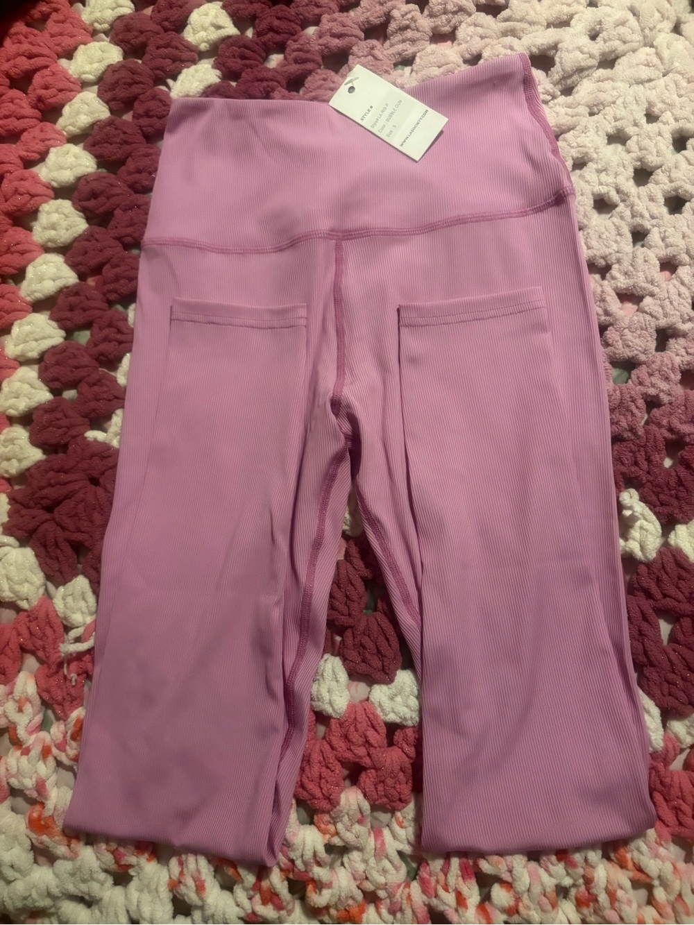 NWT Bubble Gum Ribbed Leggings